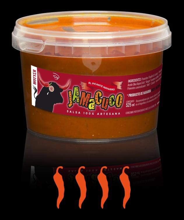 EL PICANTE NAVARRO JAMACUCO SALSA HOTTER 525 ml